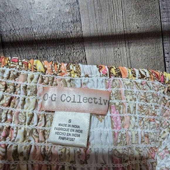 Band of Gypsies Multicolor Print Crop Top - Picture 3 of 4